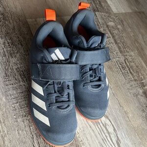 Adidas Kids' Dark Blue and Bright Orange Sneakers